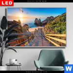 Wechselmotiv Dia Steg Zum Meer Querformat Produktvorschau mit dem Bild Steg zum Meer im Format Querformat.