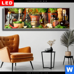 Wechselmotiv Dia Stillleben Mit Mediterranen Kraeutern Panorama Produktvorschau mit dem Bild Stillleben mit mediterranen Kräutern im Format Panorama.