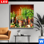 Wechselmotiv Dia Stillleben Mit Mediterranen Kraeutern Quadrat Produktvorschau mit dem Bild Stillleben mit mediterranen Kräutern im Format Quadrat.