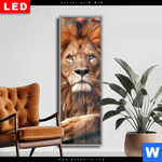 Wechselmotiv Dia Stolzer Blick Des Loewen Schmal Produktvorschau mit dem Bild Stolzer Blick des Löwen im Format Schmal.
