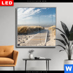 Wechselmotiv Dia Strand Auf Langeoog Quadrat Produktvorschau mit dem Bild Strand auf Langeoog im Format Quadrat.