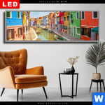 Wechselmotiv Dia Strassen Von Venedig Panorama Produktvorschau mit dem Bild Straßen von Venedig im Format Panorama.