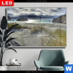 Wechselmotiv Dia Stuermischer Himmel Am Strand Querformat Produktvorschau mit dem Bild Stürmischer Himmel am Strand im Format Querformat.