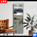 Wechselmotiv Dia Stuermischer Himmel Am Strand Schmal Produktvorschau mit dem Bild Stürmischer Himmel am Strand im Format Schmal.