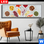 Wechselmotiv Dia Superfoods Im Farbkreis Panorama Produktvorschau mit dem Bild Superfoods im Farbkreis im Format Panorama.