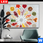 Wechselmotiv Dia Superfoods Im Farbkreis Querformat Produktvorschau mit dem Bild Superfoods im Farbkreis im Format Querformat.