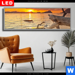 Wechselmotiv Dia Traumhafte Meereskulisse Panorama Produktvorschau mit dem Bild Traumhafte Meereskulisse im Format Panorama.