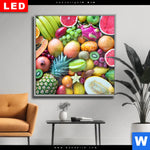 Wechselmotiv Dia Tropische Fruechte Quadrat Produktvorschau mit dem Bild Tropische Früchte im Format Quadrat.