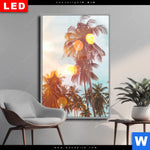 Wechselmotiv Dia Tropische Palmen Hochformat Produktvorschau mit dem Bild Tropische Palmen im Format Hochformat.