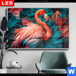 Wechselmotiv Dia Tropischer Flamingo Traum Querformat Produktvorschau mit dem Bild Tropischer Flamingo Traum im Format Querformat.