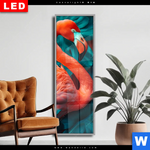 Wechselmotiv Dia Tropischer Flamingo Traum Schmal Produktvorschau mit dem Bild Tropischer Flamingo Traum im Format Schmal.