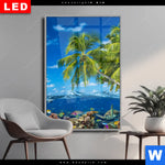 Wechselmotiv Dia Tropisches Inselparadies Hochformat Produktvorschau mit dem Bild Tropisches Inselparadies im Format Hochformat.