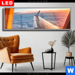 Wechselmotiv Dia Ueber Den Wolken Panorama Produktvorschau mit dem Bild Über den Wolken im Format Panorama.