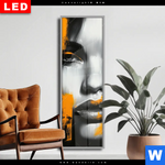 Wechselmotiv Dia Urban Art Gesicht Schmal Produktvorschau mit dem Bild Urban Art Gesicht im Format Schmal.