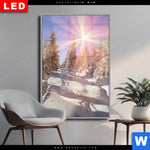 Wechselmotiv Dia Verschneiter Wald Hochformat Produktvorschau mit dem Bild Verschneiter Wald im Format Hochformat.