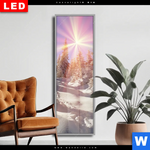 Wechselmotiv Dia Verschneiter Wald Schmal Produktvorschau mit dem Bild Verschneiter Wald im Format Schmal.