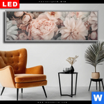 Wechselmotiv Dia Vintage Blueten Im Retro Stil Panorama Produktvorschau mit dem Bild Vintage Blüten im Retro-Stil im Format Panorama.
