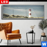 Wechselmotiv Dia Vintage Leuchtturm Panorama Produktvorschau mit dem Bild Vintage Leuchtturm im Format Panorama.