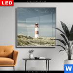 Wechselmotiv Dia Vintage Leuchtturm Quadrat Produktvorschau mit dem Bild Vintage Leuchtturm im Format Quadrat.