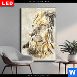 Wechselmotiv Dia Vintage Loewe Hochformat Produktvorschau mit dem Bild Vintage Löwe im Format Hochformat.