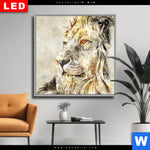 Wechselmotiv Dia Vintage Loewe Quadrat Produktvorschau mit dem Bild Vintage Löwe im Format Quadrat.