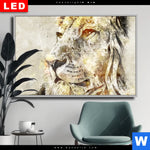 Wechselmotiv Dia Vintage Loewe Querformat Produktvorschau mit dem Bild Vintage Löwe im Format Querformat.