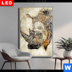 Wechselmotiv Dia Vintage Nashorn Hochformat Produktvorschau mit dem Bild Vintage Nashorn im Format Hochformat.