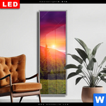 Wechselmotiv Dia Wald Bei Sonnenuntergang Schmal Produktvorschau mit dem Bild Wald bei Sonnenuntergang im Format Schmal.