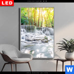 Wechselmotiv Dia Wald Wasserfall No 1 Hochformat Produktvorschau mit dem Bild Wald & Wasserfall No. 1 im Format Hochformat.