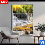 Wechselmotiv Dia Wald Wasserfall No 2 Hochformat Produktvorschau mit dem Bild Wald & Wasserfall No. 2 im Format Hochformat.