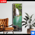 Wechselmotiv Dia Wald Wasserfall No 4 Schmal Produktvorschau mit dem Bild Wald & Wasserfall No. 4 im Format Schmal.