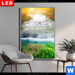 Wechselmotiv Dia Wald Wasserfall No 5 Hochformat Produktvorschau mit dem Bild Wald & Wasserfall No. 5 im Format Hochformat.