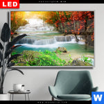 Wechselmotiv Dia Wald Wasserfall No 5 Querformat Produktvorschau mit dem Bild Wald & Wasserfall No. 5 im Format Querformat.