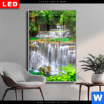 Wechselmotiv Dia Wald Wasserfall No 6 Hochformat Produktvorschau mit dem Bild Wald & Wasserfall No. 6 im Format Hochformat.