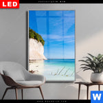 Wechselmotiv Dia Weisse Kreidefelswand Am Meer Hochformat Produktvorschau mit dem Bild Weiße Kreidefelswand am Meer im Format Hochformat.
