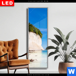 Wechselmotiv Dia Weisse Kreidefelswand Am Meer Schmal Produktvorschau mit dem Bild Weiße Kreidefelswand am Meer im Format Schmal.