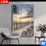 Wechselmotiv Dia Wellenbrecher Am Nordseestrand Hochformat Produktvorschau mit dem Bild Wellenbrecher am Nordseestrand im Format Hochformat.