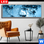 Wechselmotiv Dia Weltkarte Kommunikation Panorama Produktvorschau mit dem Bild Weltkarte Kommunikation im Format Panorama.