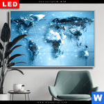 Wechselmotiv Dia Weltkarte Kommunikation Querformat Produktvorschau mit dem Bild Weltkarte Kommunikation im Format Querformat.