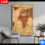 Wechselmotiv Dia Weltkarte Rostoptik Hochformat Produktvorschau mit dem Bild Weltkarte Rostoptik im Format Hochformat.