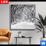 Wechselmotiv Dia Wintermorgen Im Central Park Quadrat Produktvorschau mit dem Bild Wintermorgen im Central Park im Format Quadrat.