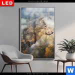 Wechselmotiv Dia Wolf Wald No 2 Hochformat Produktvorschau mit dem Bild Wolf & Wald No.2 im Format Hochformat.