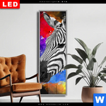 Wechselmotiv Dia Zebra Pop Art No 1 Schmal Produktvorschau mit dem Bild Zebra Pop Art No.1 im Format Schmal.