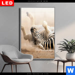 Wechselmotiv Dia Zebra Staub Hochformat Produktvorschau mit dem Bild Zebra & Staub im Format Hochformat.