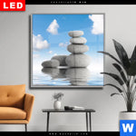 Wechselmotiv Dia Zen Spa Steine Quadrat Produktvorschau mit dem Bild Zen Spa Steine im Format Quadrat.