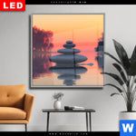 Wechselmotiv Dia Zen Steine Sonnenuntergang Quadrat Produktvorschau mit dem Bild Zen Steine & Sonnenuntergang im Format Quadrat.
