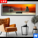 Wechselmotiv Dia Zensteinbalance Panorama Produktvorschau mit dem Bild Zensteinbalance im Format Panorama.