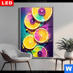 Wechselmotiv Dia Zitronen Neon Farbe Hochformat Produktvorschau mit dem Bild Zitronen Neon Farbe im Format Hochformat.