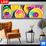Wechselmotiv Dia Zitronen Neon Farbe Panorama Produktvorschau mit dem Bild Zitronen Neon Farbe im Format Panorama.