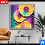 Wechselmotiv Dia Zitronen Neon Farbe Quadrat Produktvorschau mit dem Bild Zitronen Neon Farbe im Format Quadrat.